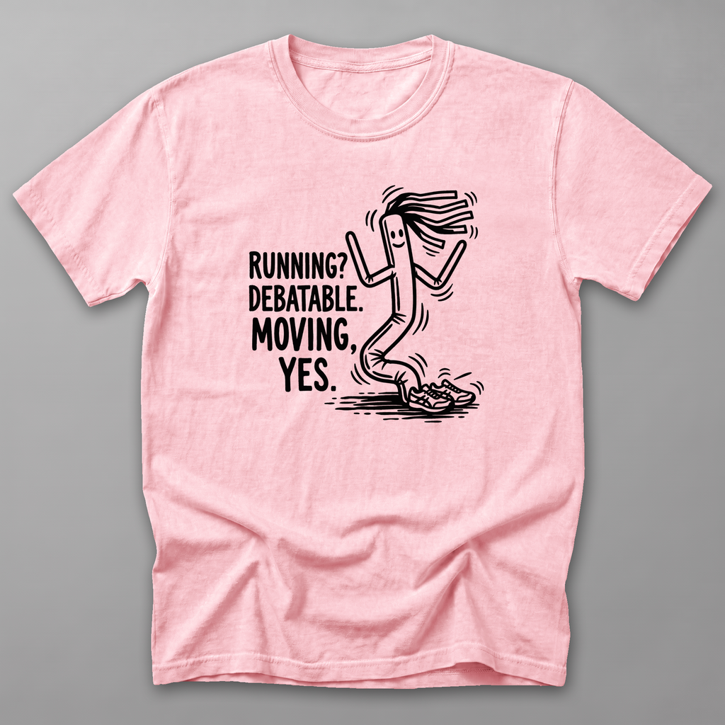 Running Debatable Tube Man Tee — Blossom