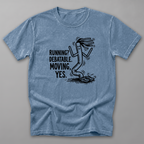Running Debatable Tube Man Tee — Blue Jean