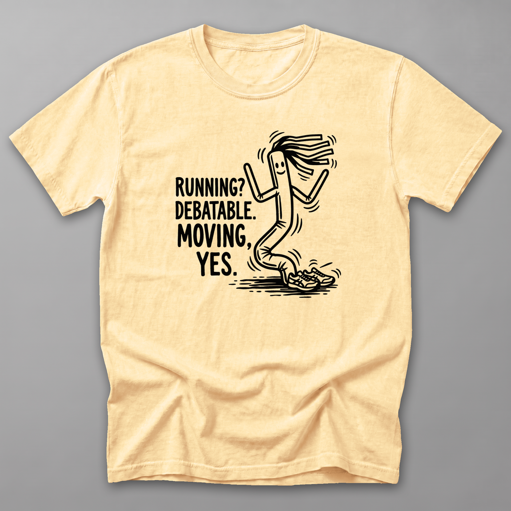 Running Debatable Tube Man Tee — Butter