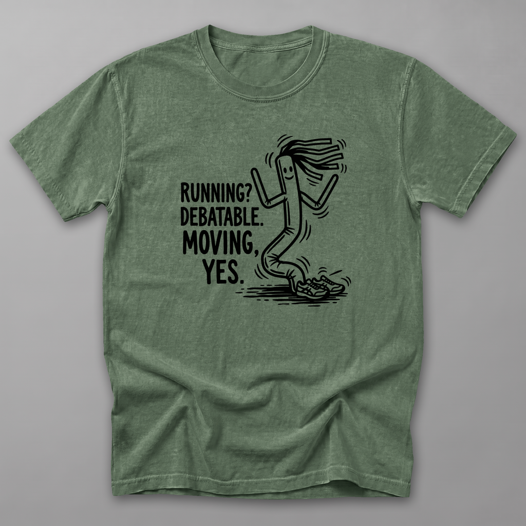 Running Debatable Tube Man Tee — Moss