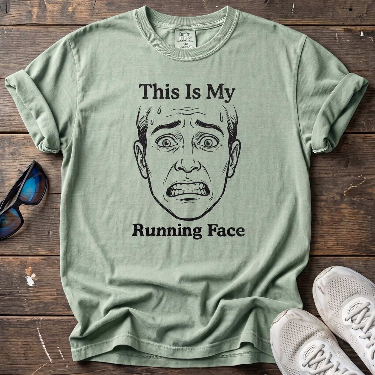 My Running Face Tee — Bay