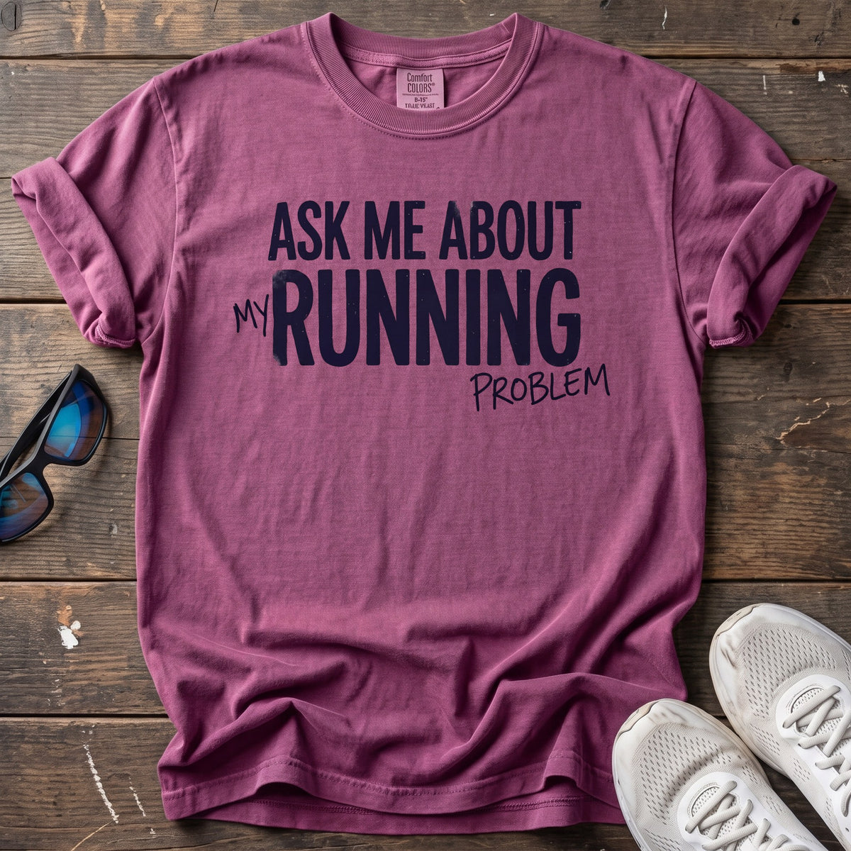 Running Problem Tee — Berry