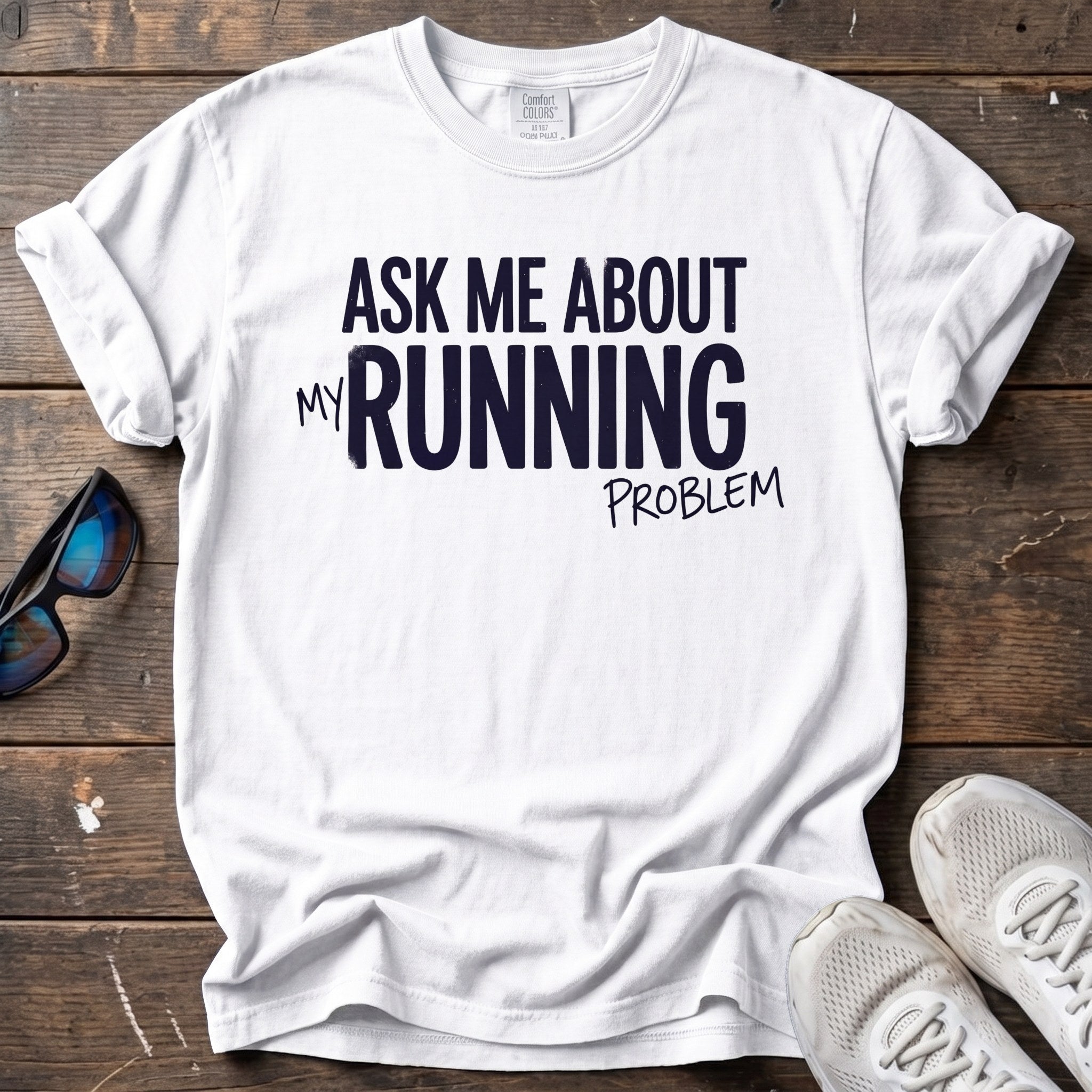 Running Problem Tee — White