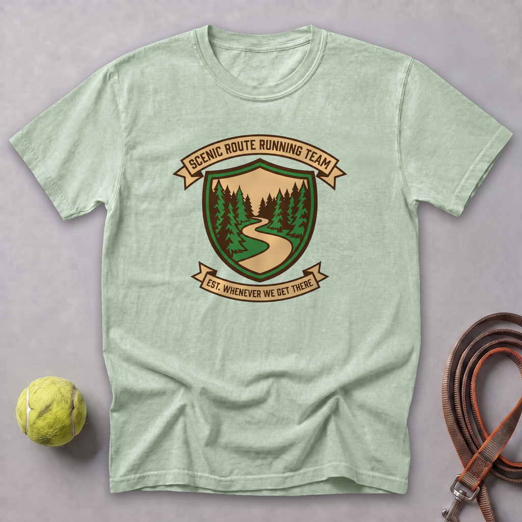 Scenic Route Running Team Tee — Bay