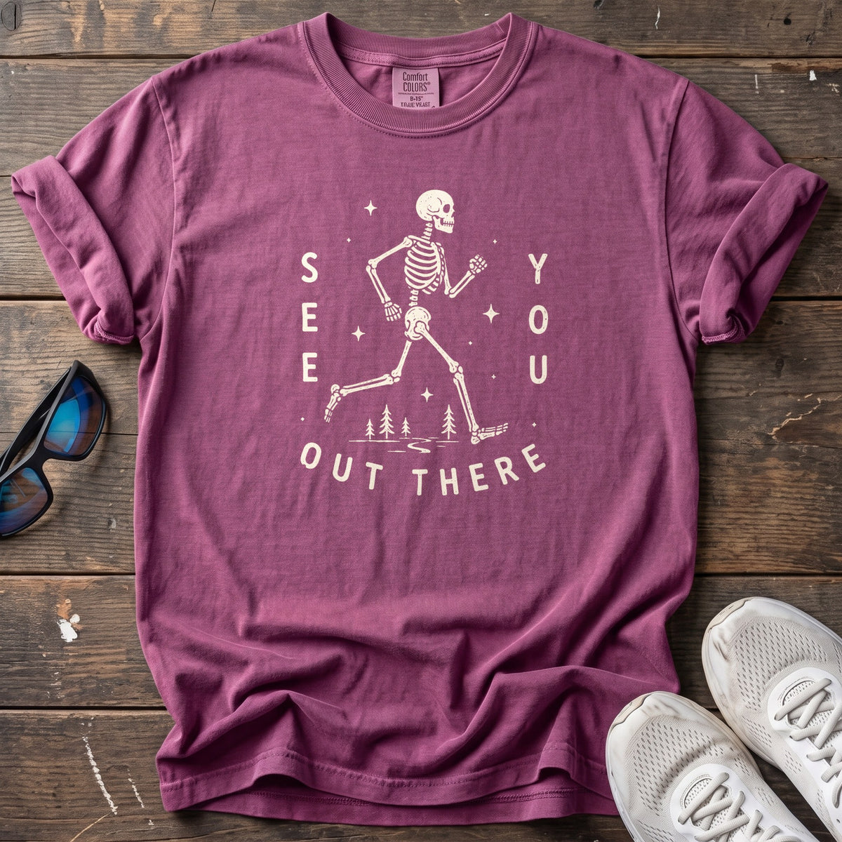 See You Out There Tee — Berry