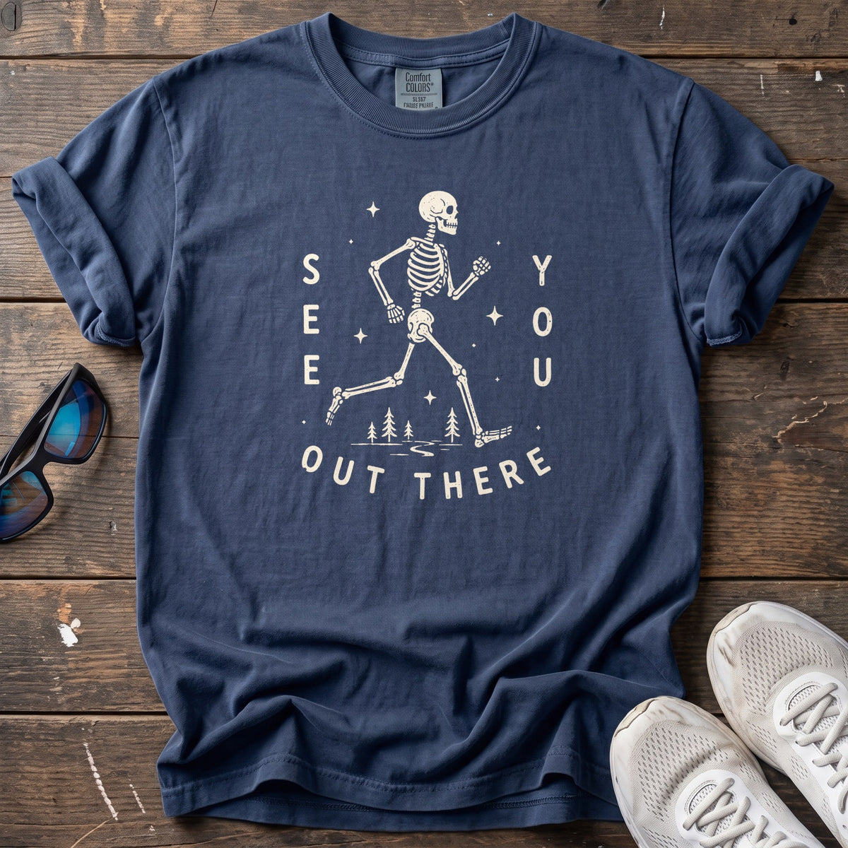 See You Out There Tee — True Navy