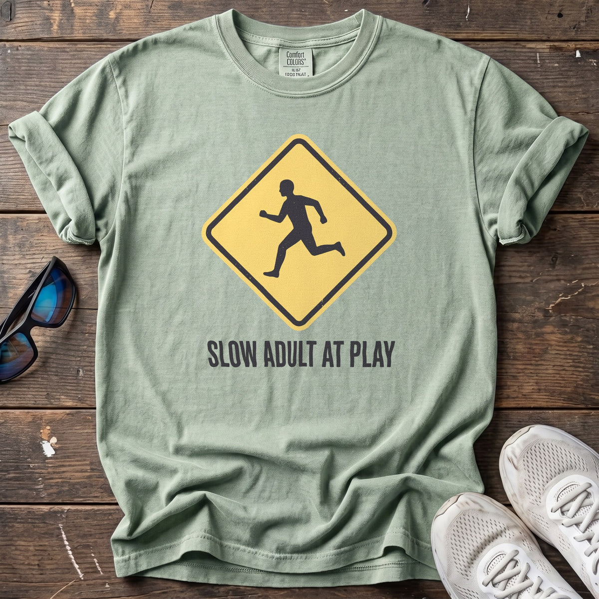 Slow Adult at Play Tee — Bay