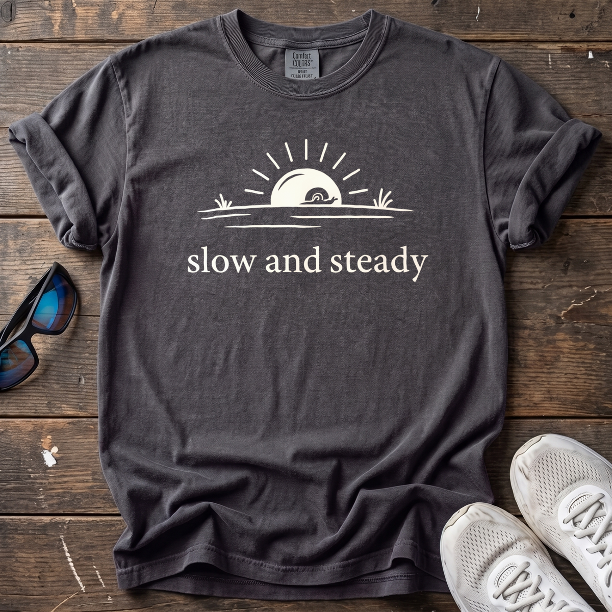 Slow and Steady Tee — Graphite