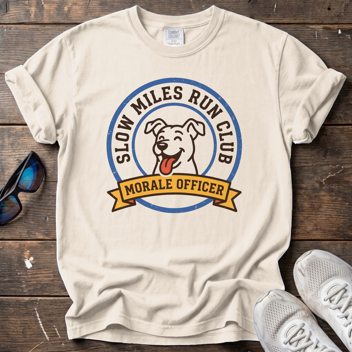 Slow Miles Morale Officer Tee — Ivory