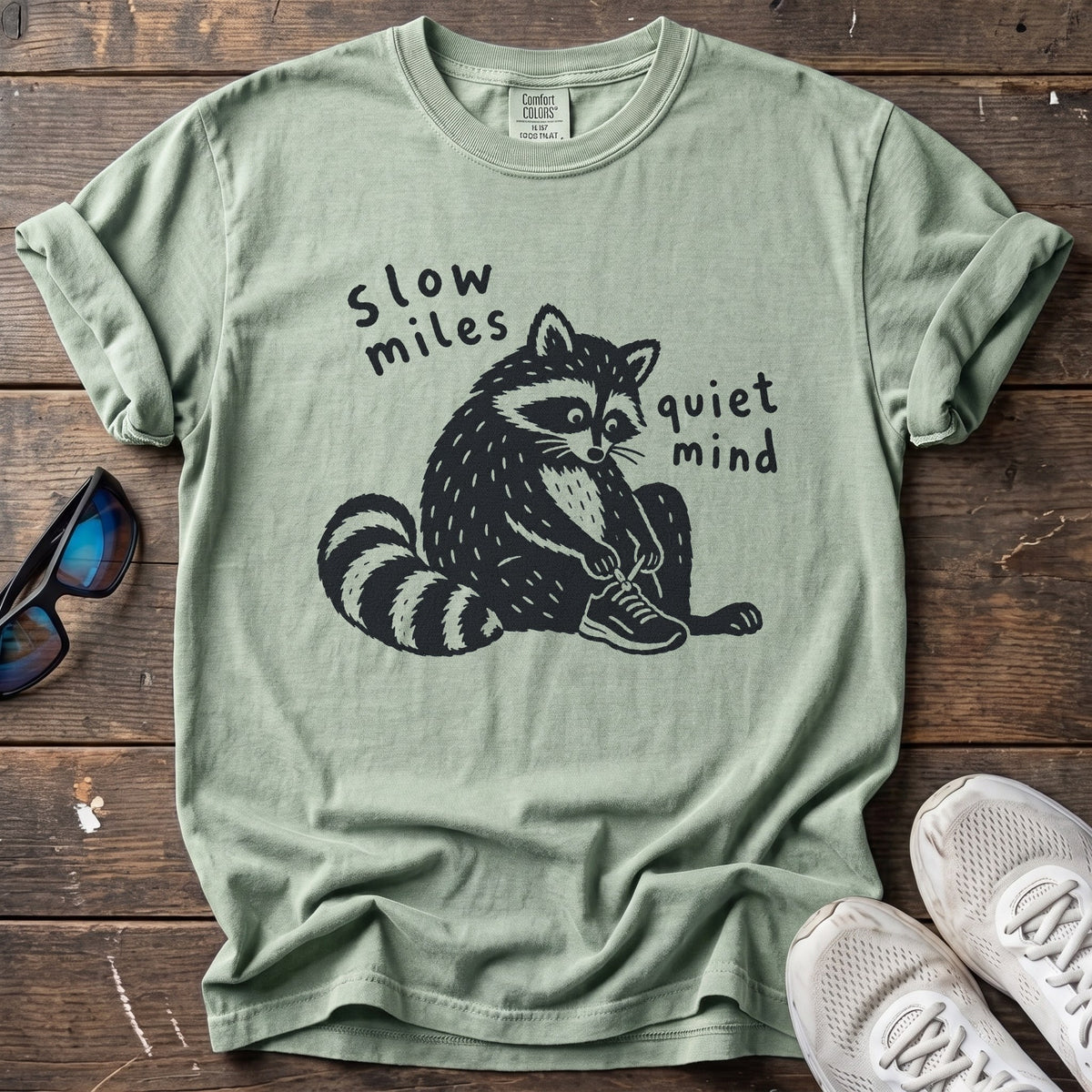 Slow Miles, Quiet Mind Tee — Bay