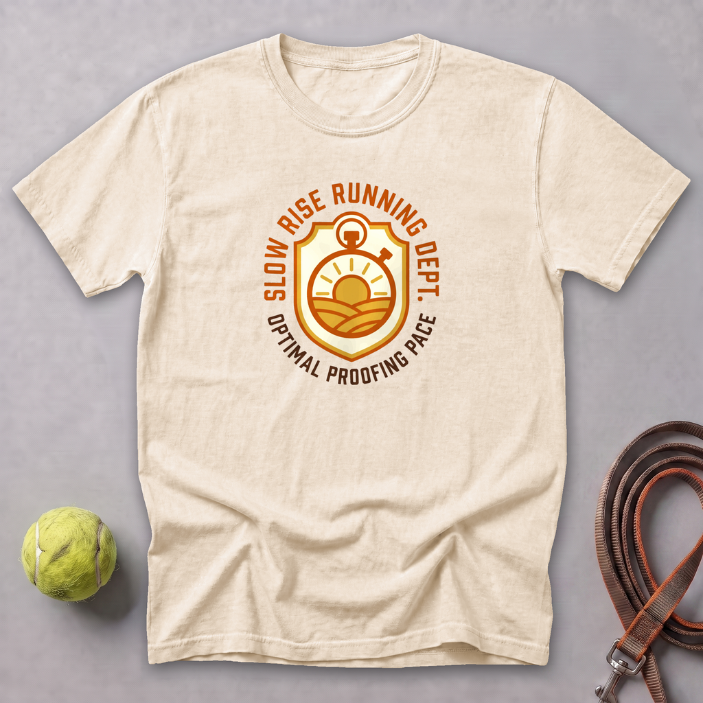 Slow Rise, Optimal Proof Running Tee — Ivory