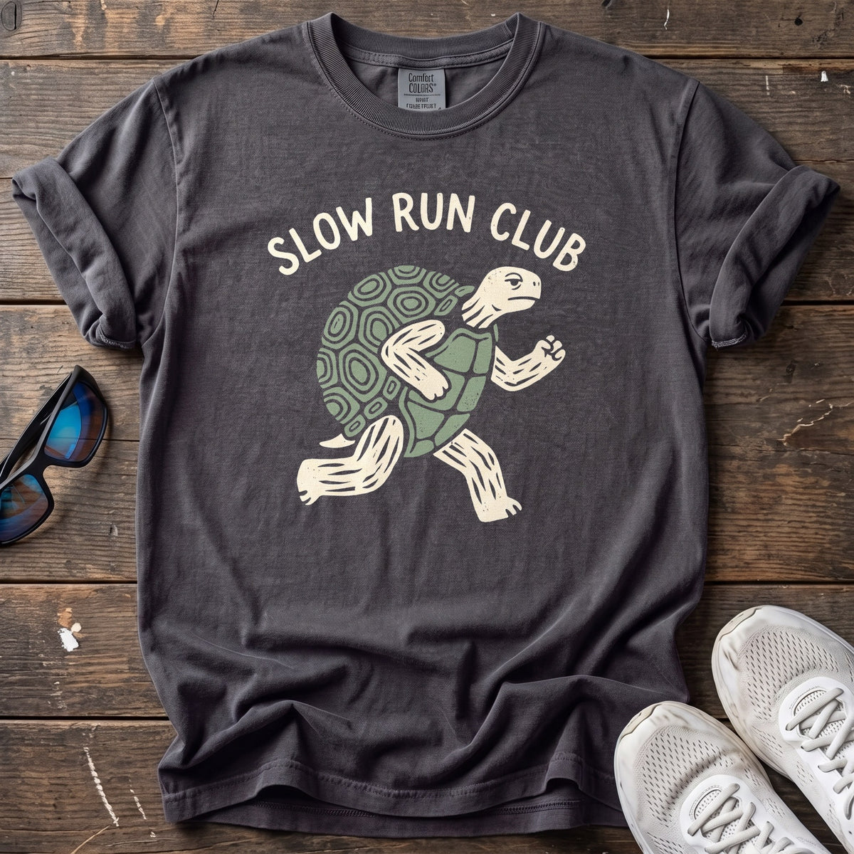 Slow Run Club Tee — Graphite