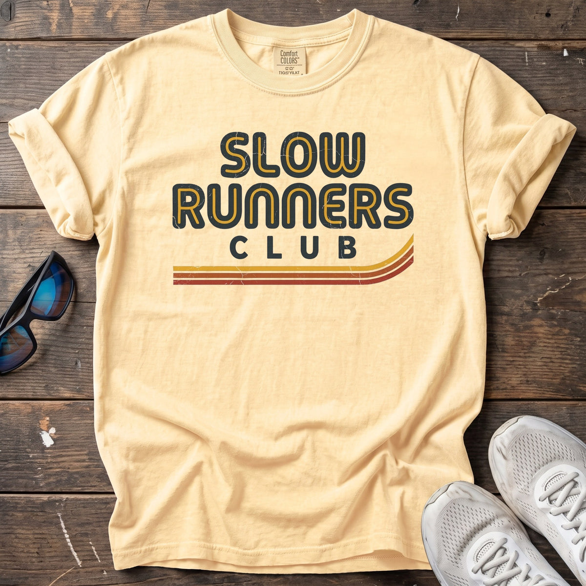 Slow Runners Club Tee — Butter