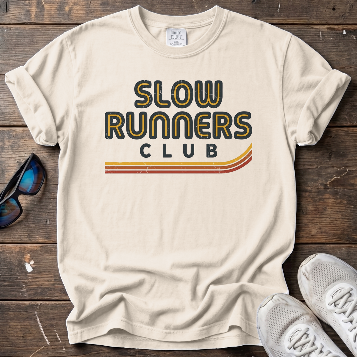 Slow Runners Club Tee — Ivory