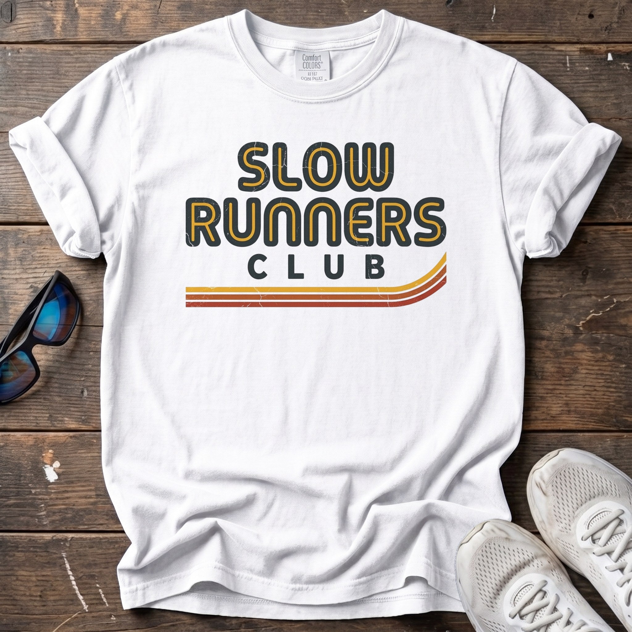 Slow Runners Club Tee — White
