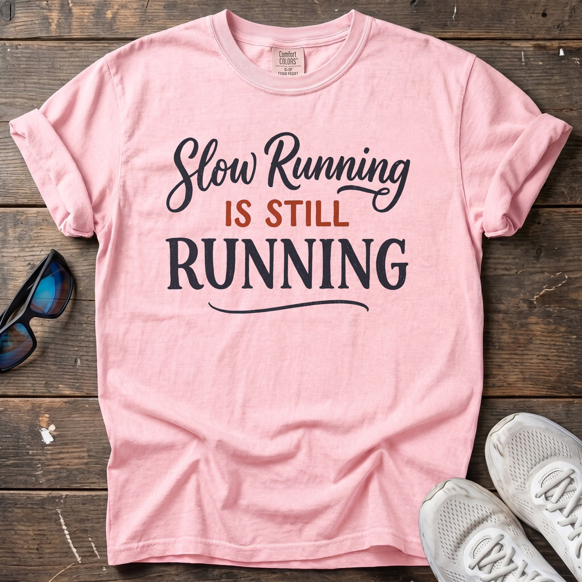 Slow Running is Running Tee — Blossom
