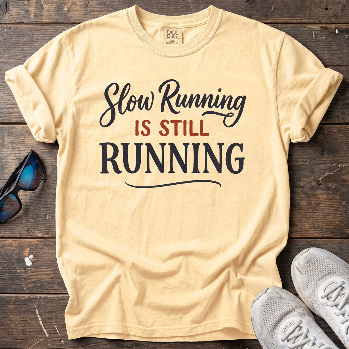 Slow Running is Running Tee — Butter
