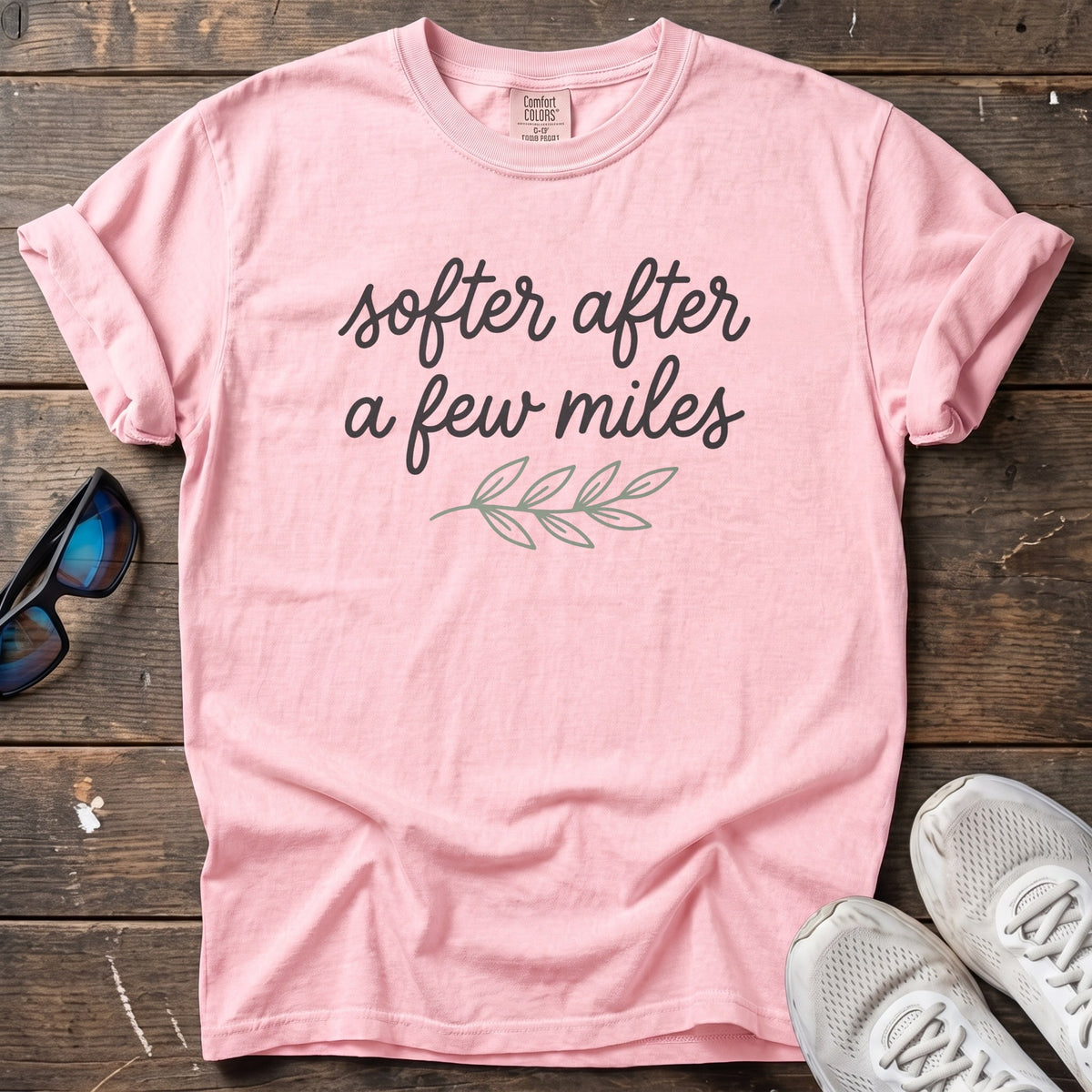 Softer After a Few Miles Tee — Blossom