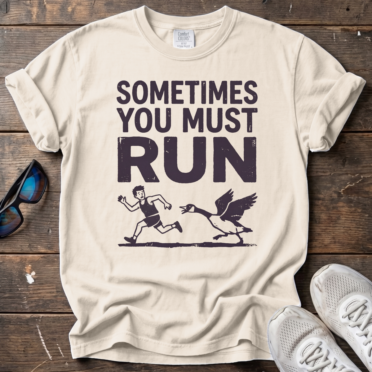 Sometimes You Must Run Tee — Ivory
