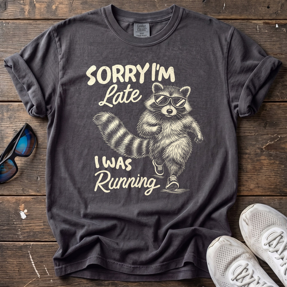 Sorry I'm Late Tee — Graphite
