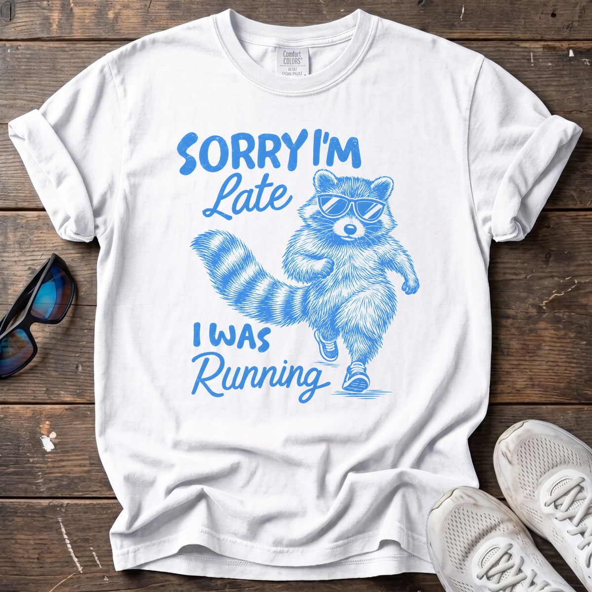Sorry I'm Late Tee — White