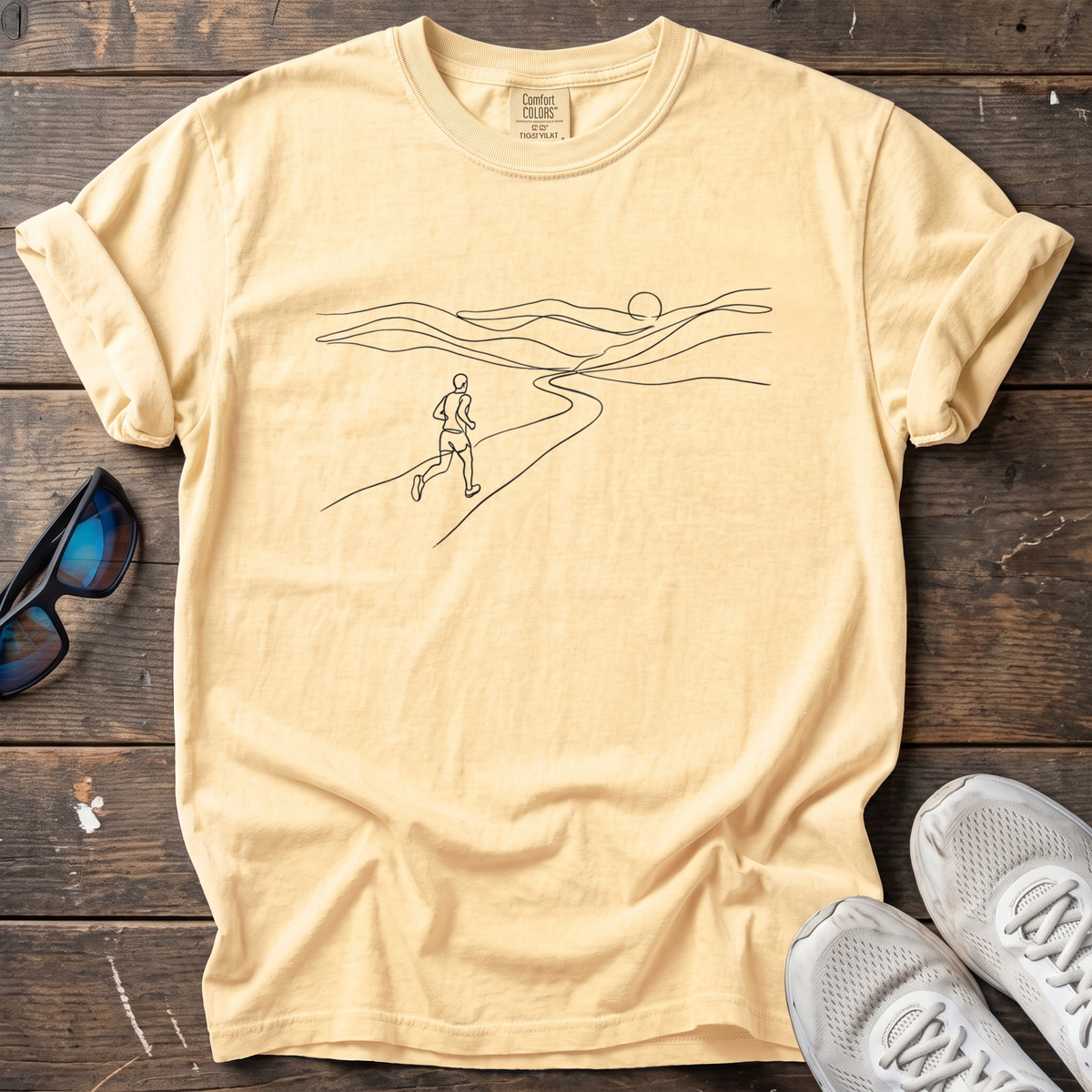Sunset Run Mono Tee — Butter