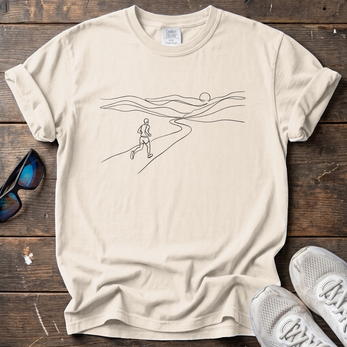 Sunset Run Mono Tee — Ivory
