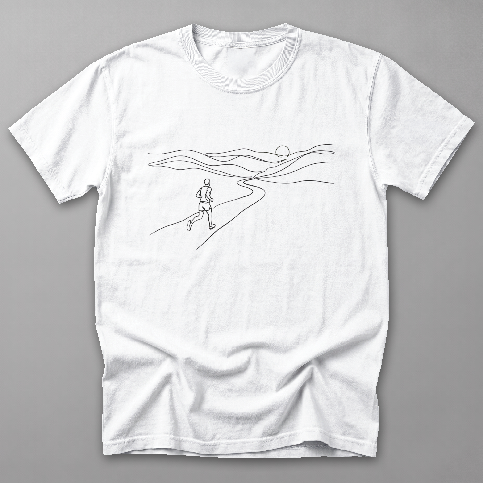 Sunset Run Mono Te — White
