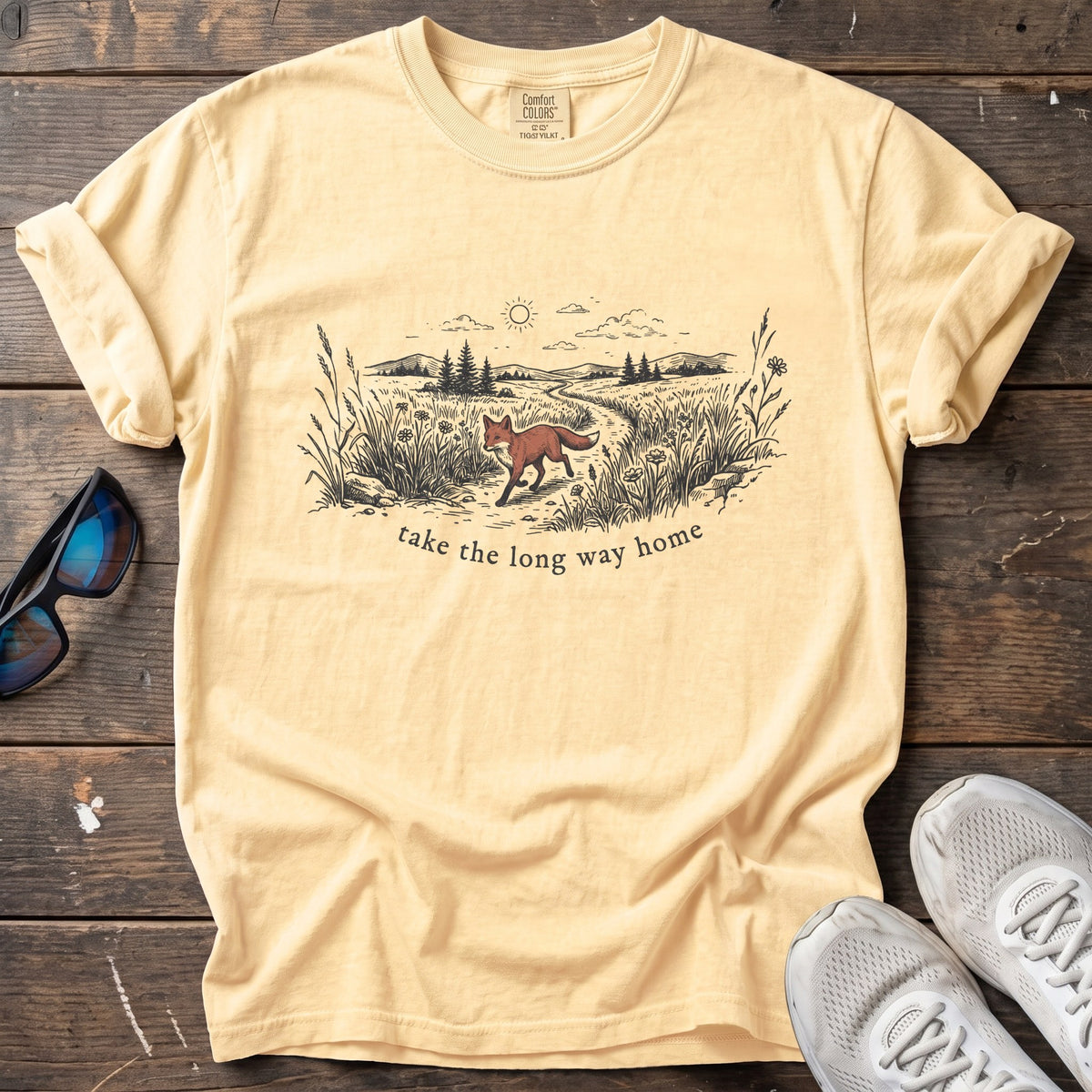 Long Way Home Tee — Butter