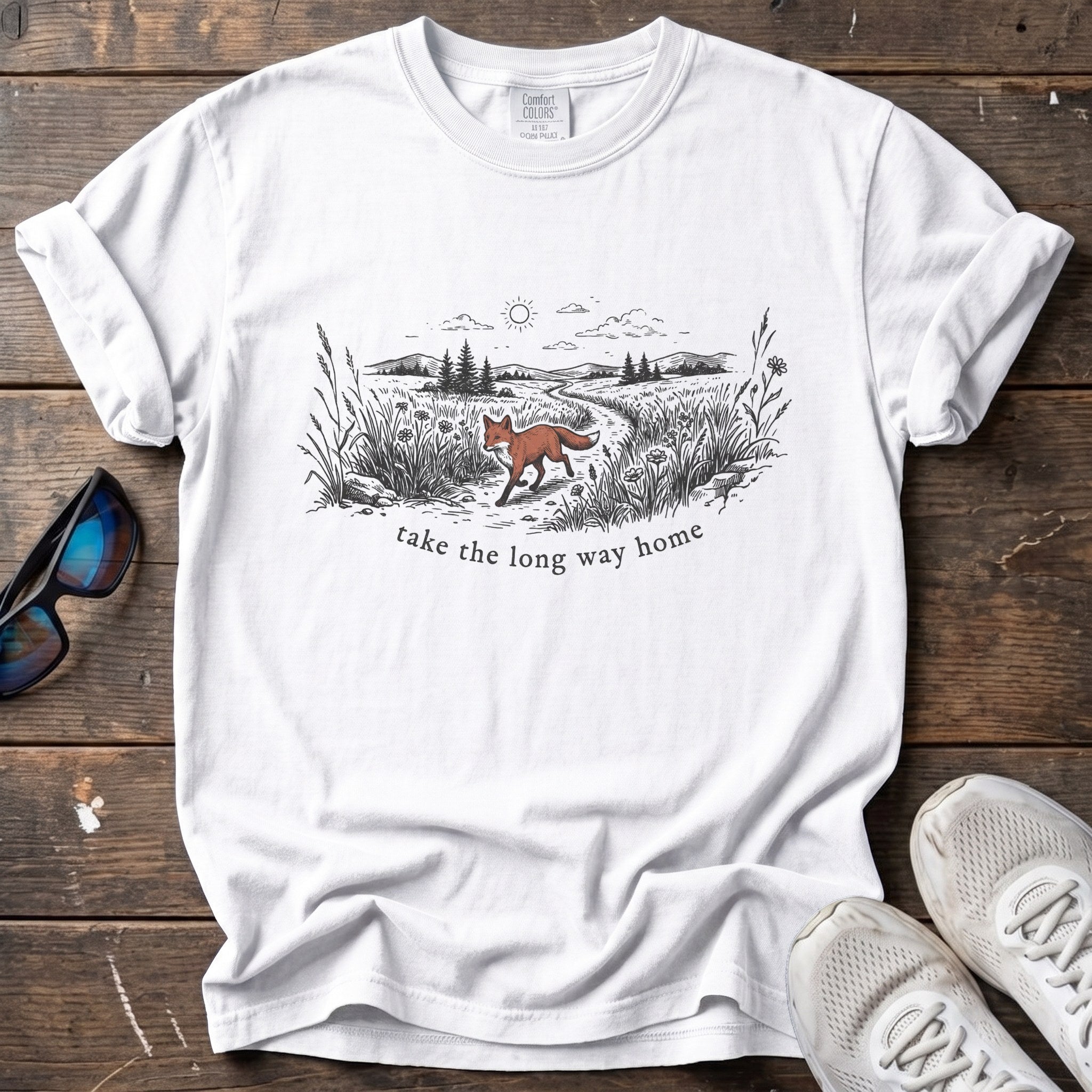 Long Way Home Tee — White