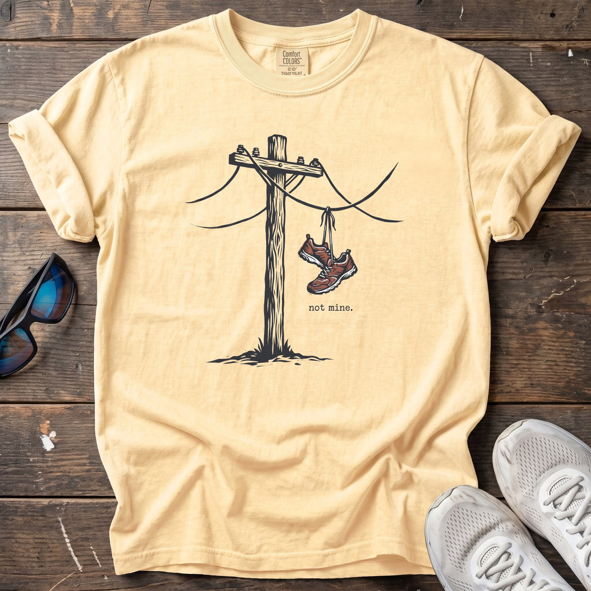 Telephone Shoes Tee — Butter