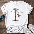 Telephone Shoes Tee — White