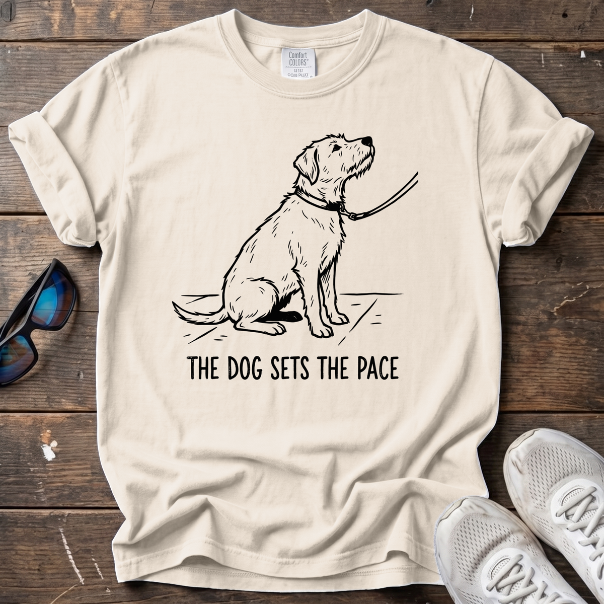Dog Pace Tee — Ivory