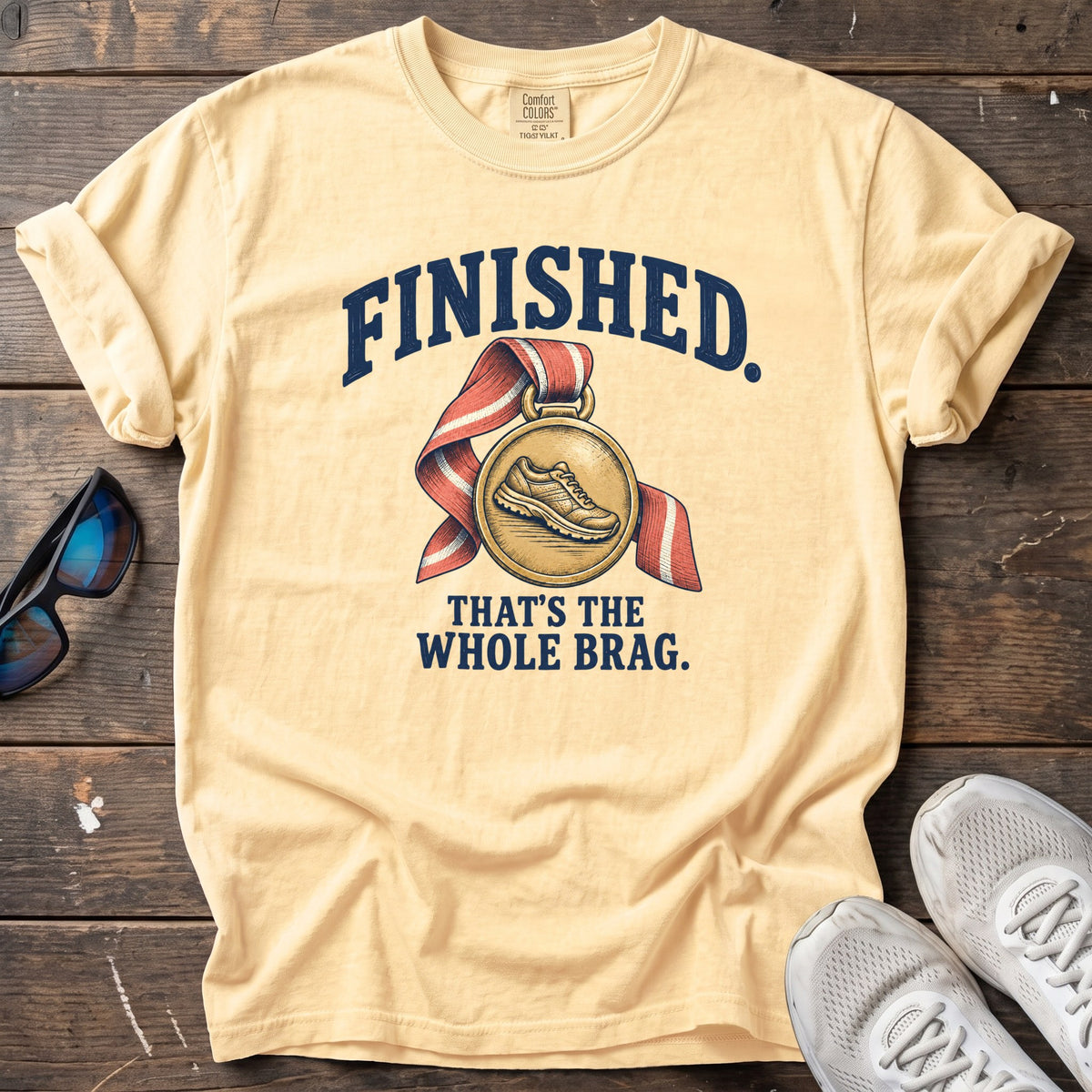 Finishing Brag Tee — Butter