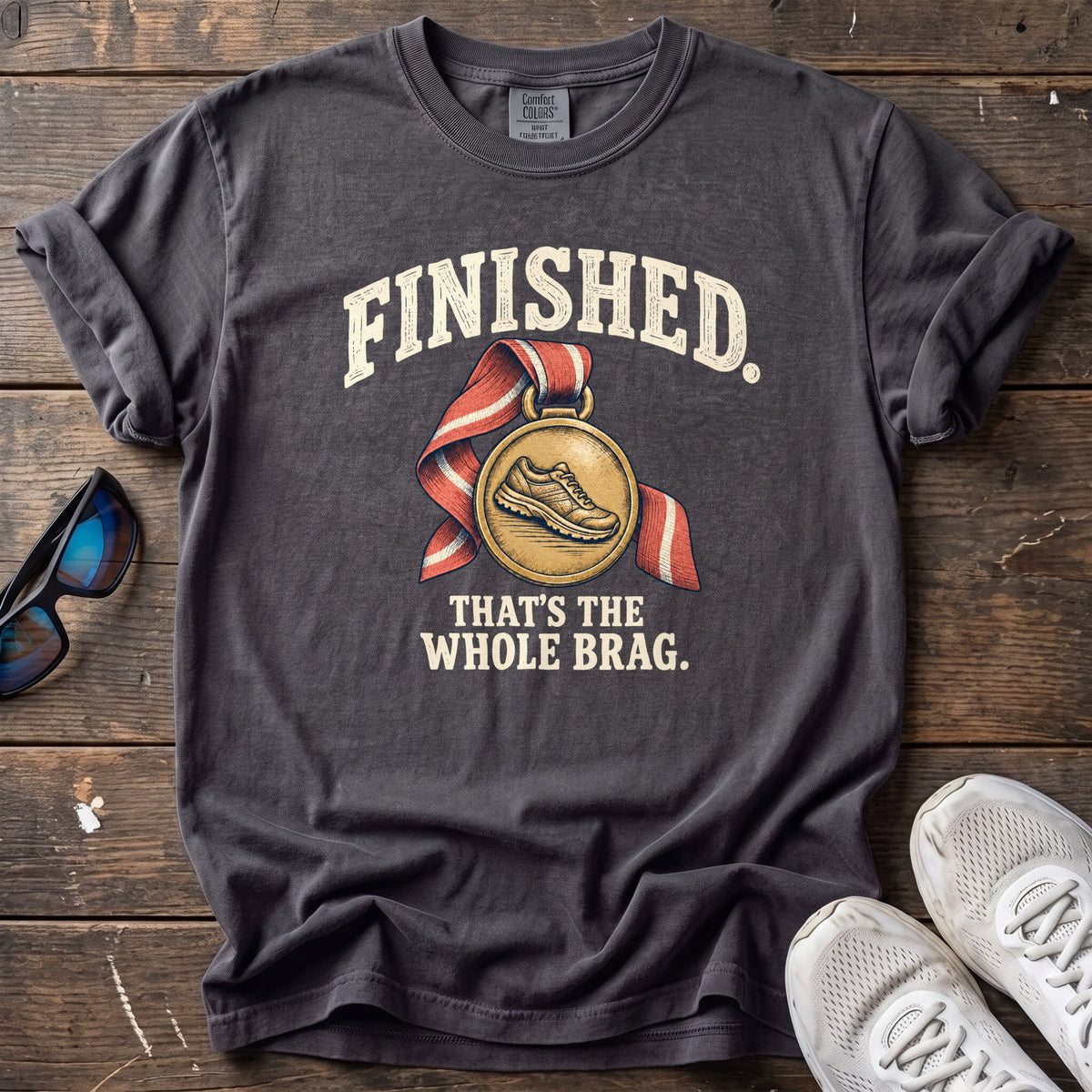 Finishing Brag Tee — Graphite