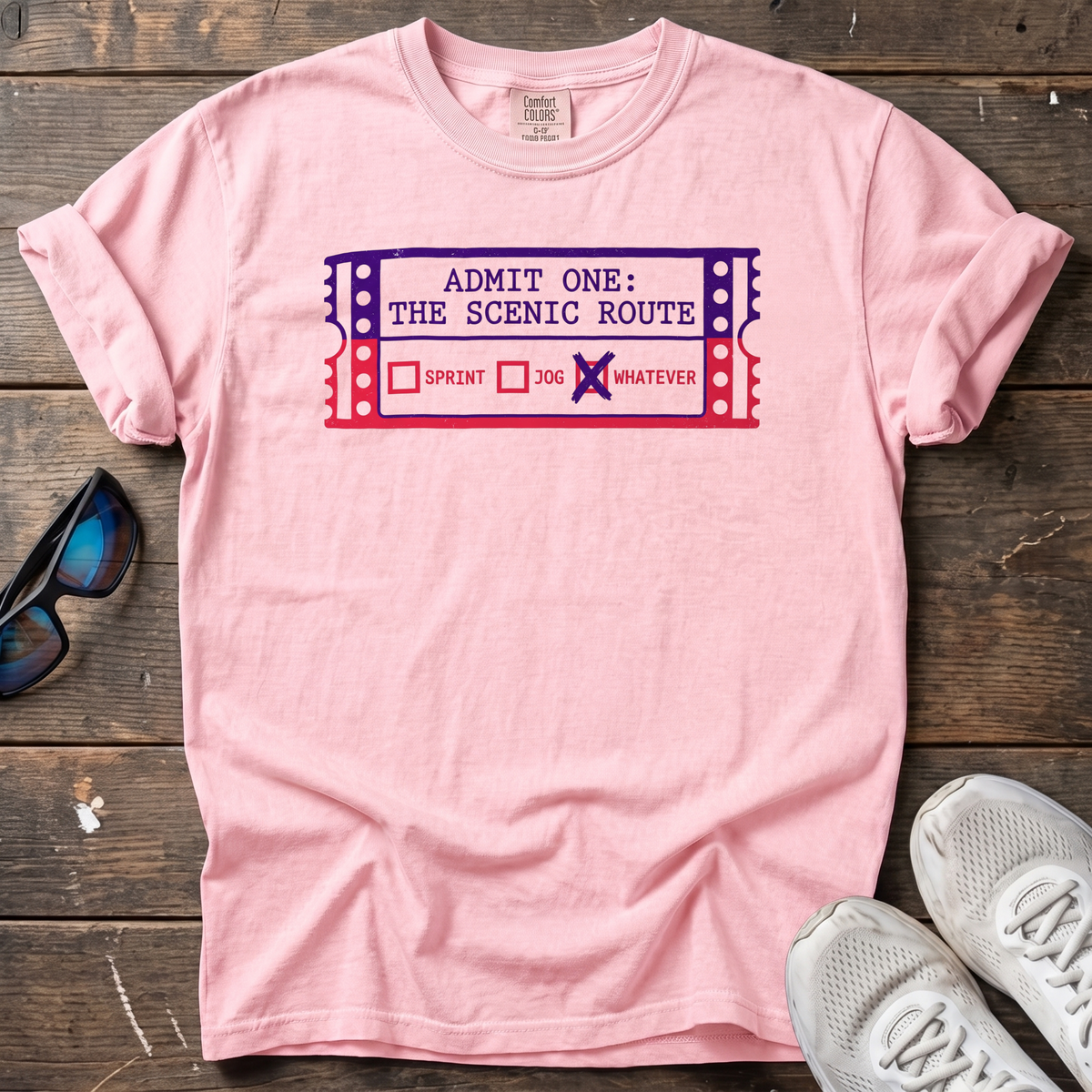 Ticket to the Scenic Route Tee — Blossom