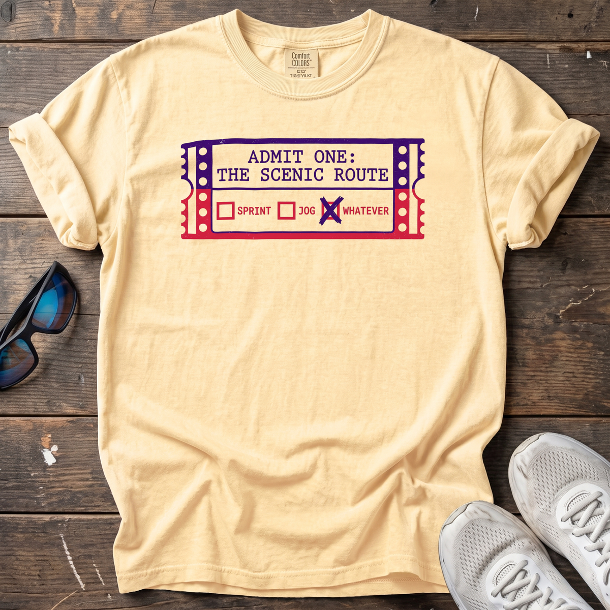 Ticket to the Scenic Route Tee — Butter