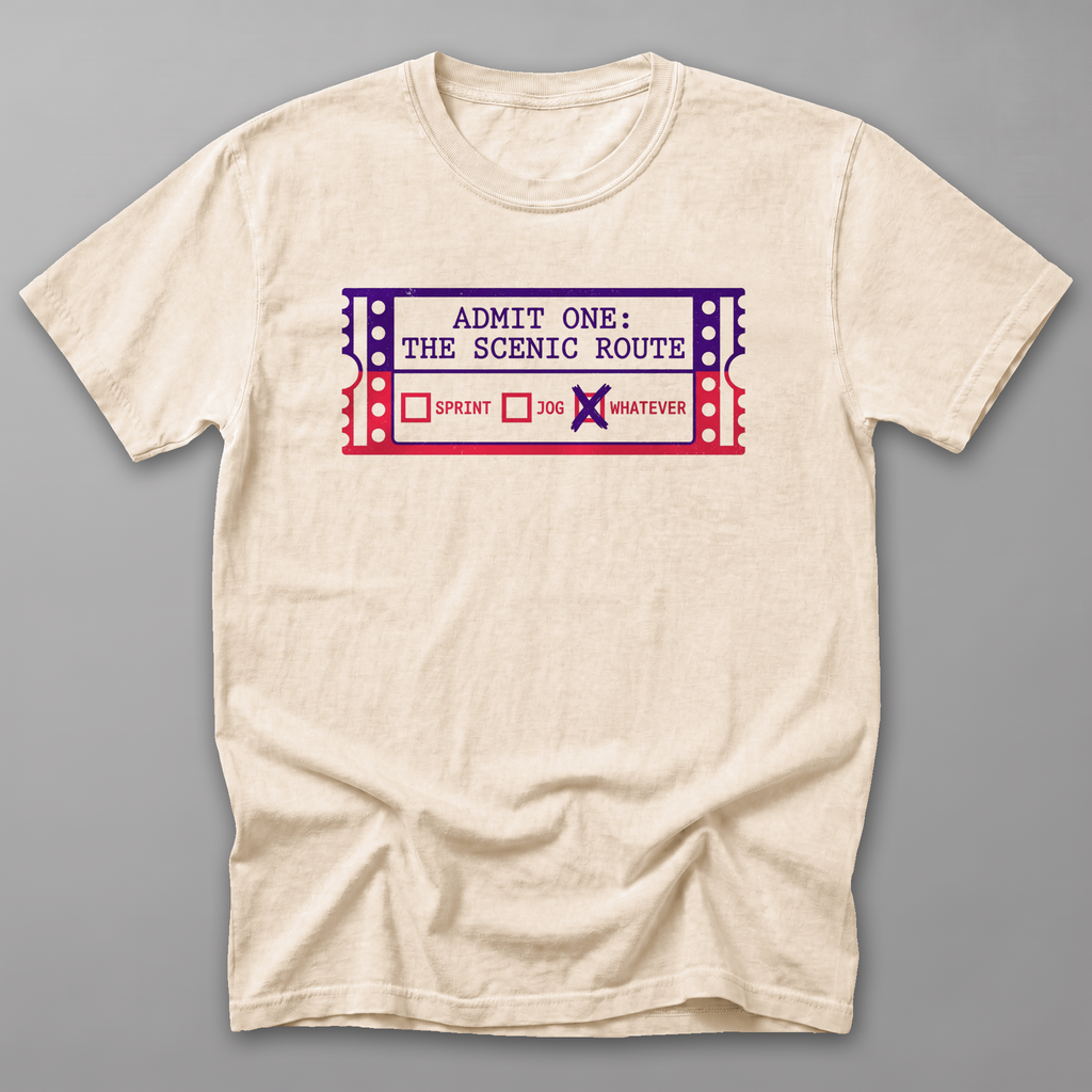 Ticket to the Scenic Route Tee — Ivory
