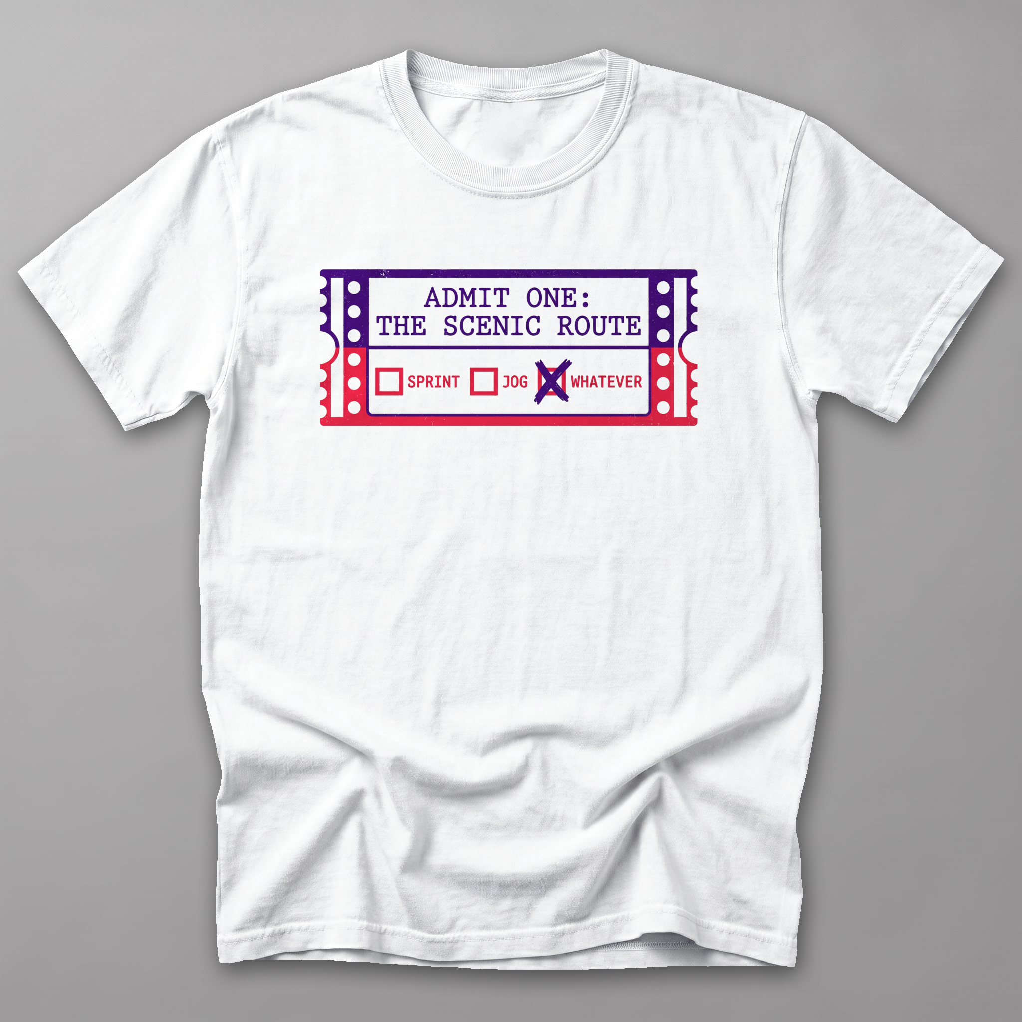 Ticket to the Scenic Route Tee — White
