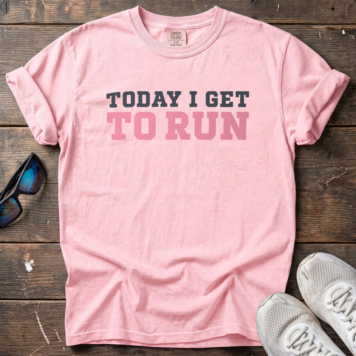 Today I Get to Run Tee — Blossom