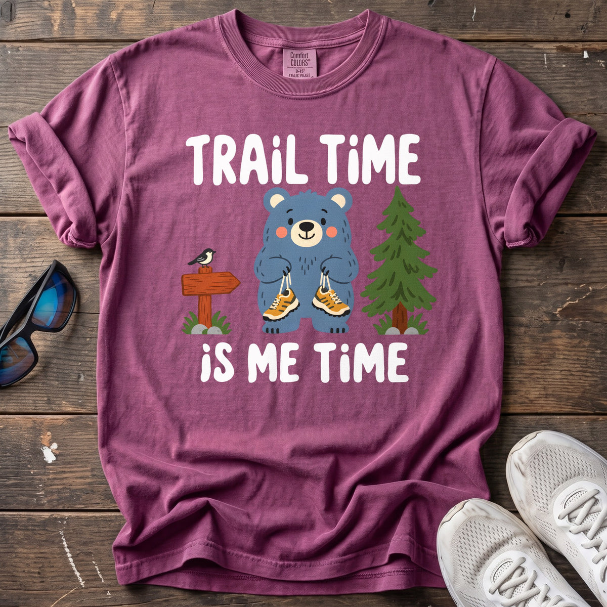 Trail Time Tee — Berry
