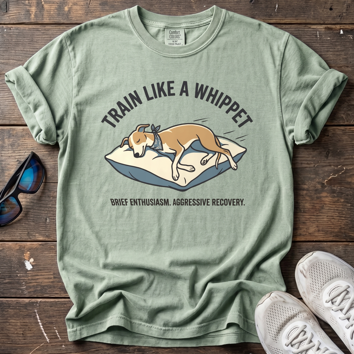 Train Like a Whippet Tee — Bay