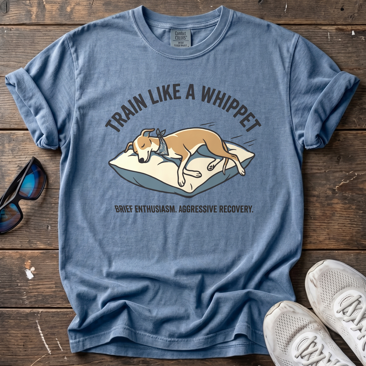 Train Like a Whippet Tee — Blue Jean