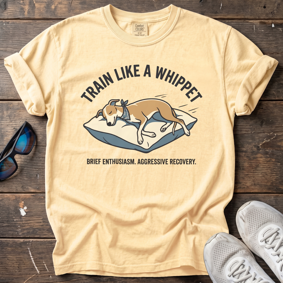 Train Like a Whippet Tee — Butter