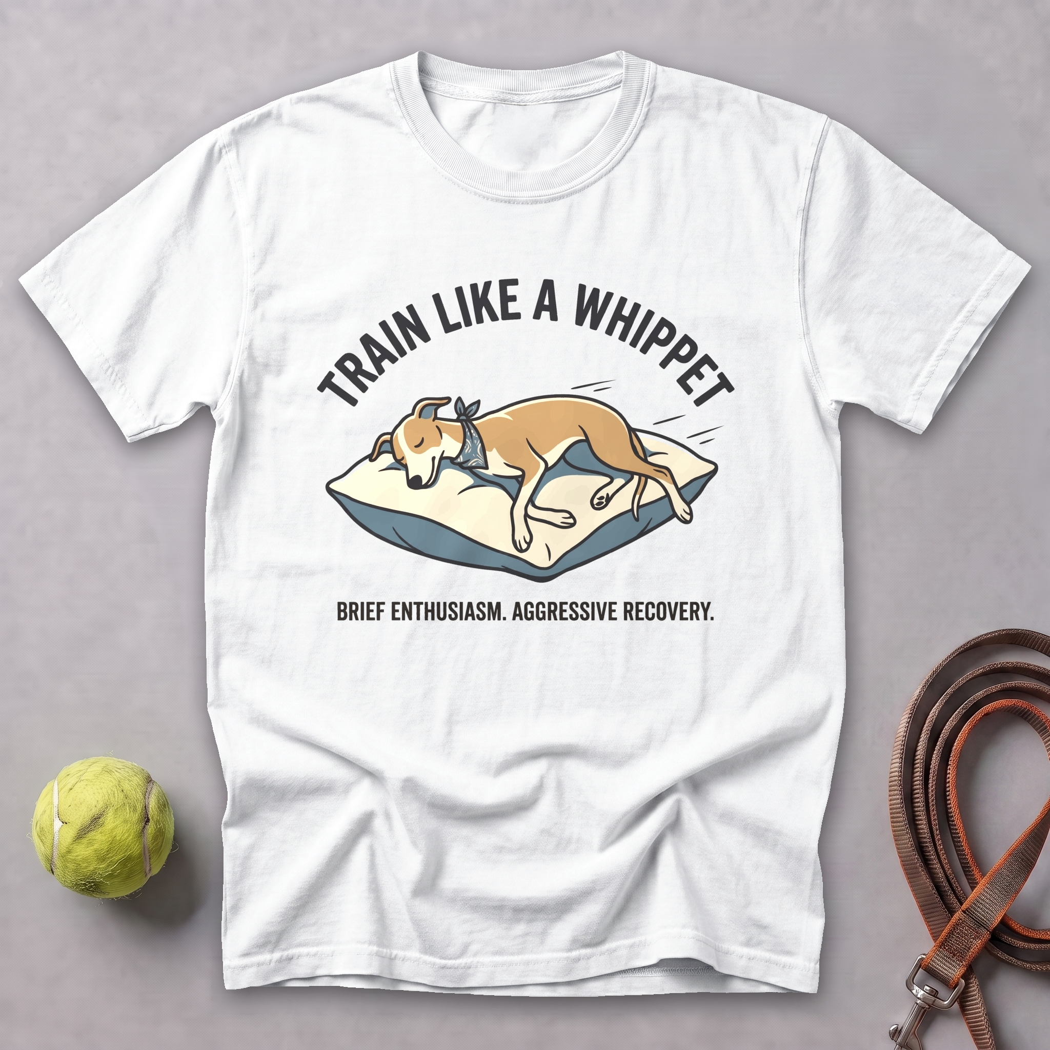 Train Like a Whippet Tee — White