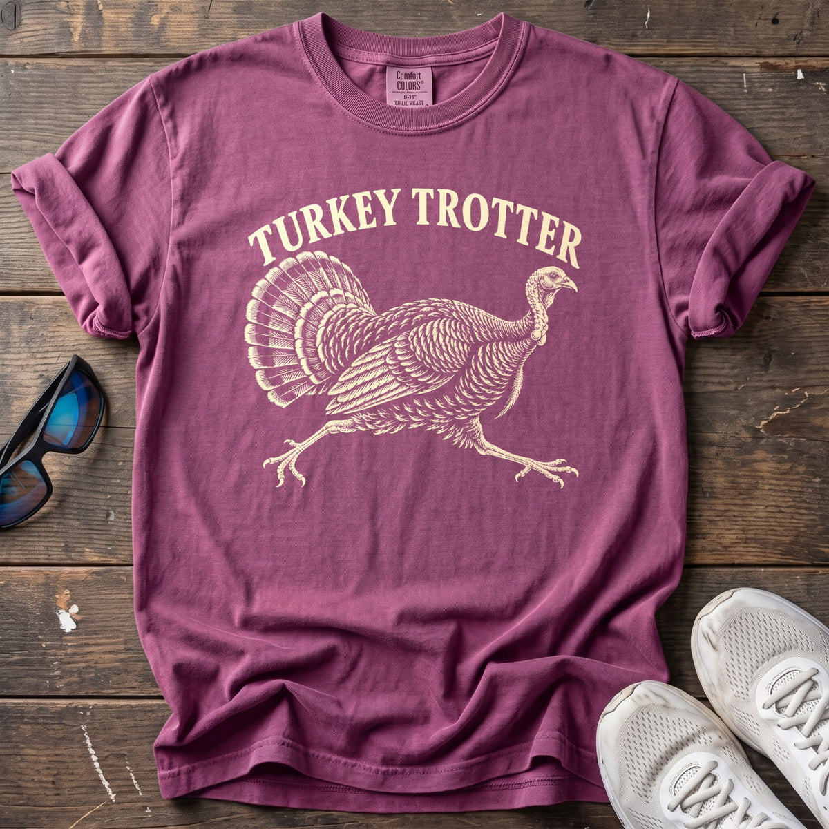 Turkey Trotter Tee — Berry