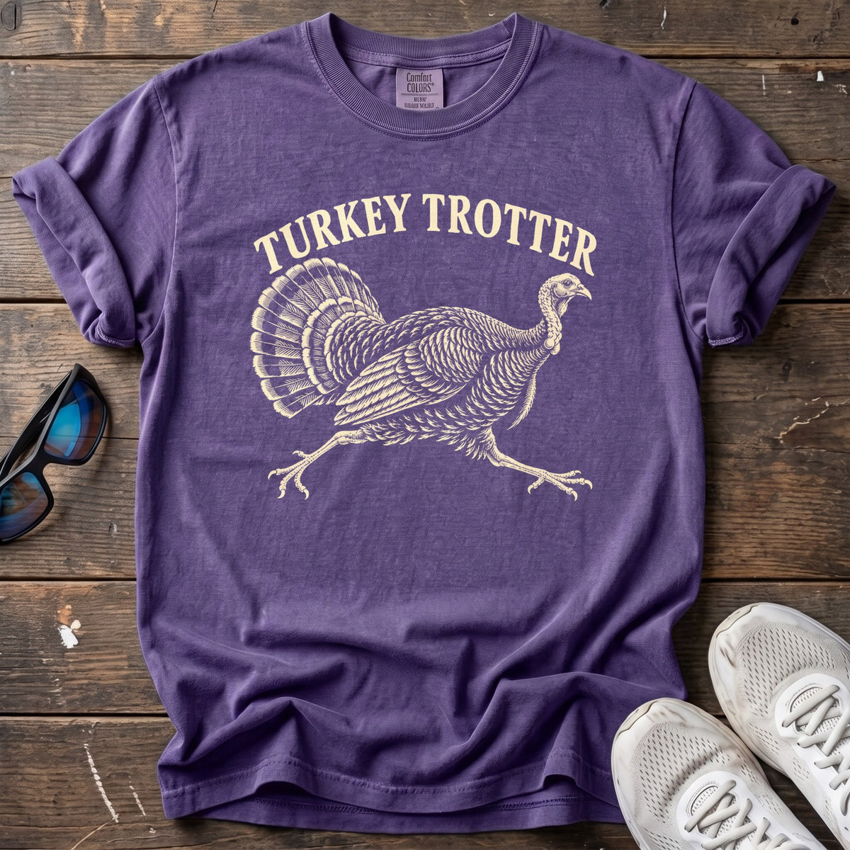 Turkey Trotter Tee — Grape