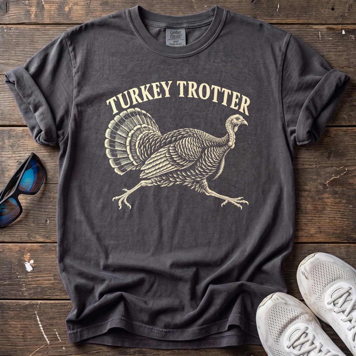 Turkey Trotter Tee — Graphite
