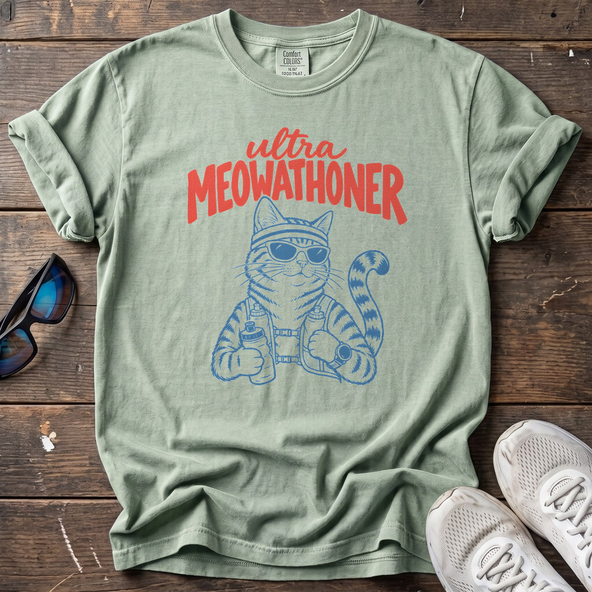 Ultra Meowathoner Tee — Bay