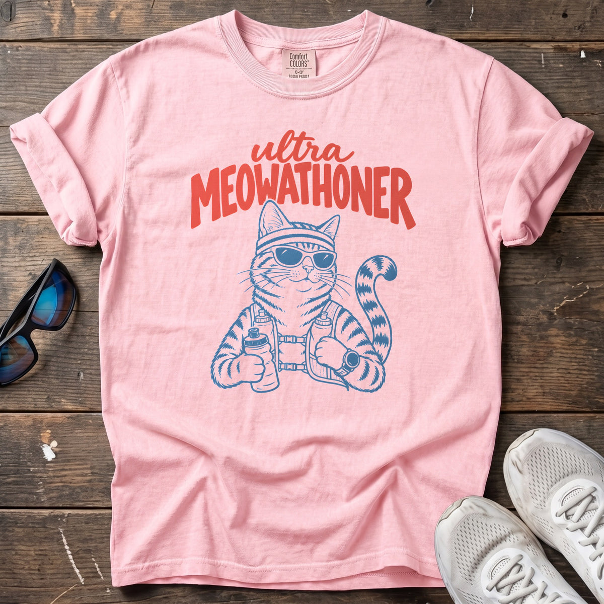 Ultra Meowathoner Tee — Blossom